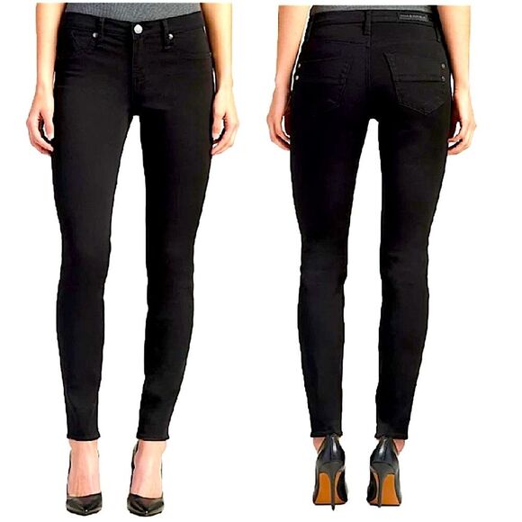Rock & Republic Kashmiere Black Stretch Skinny Jeans Size 8 - Picture 1 of 10